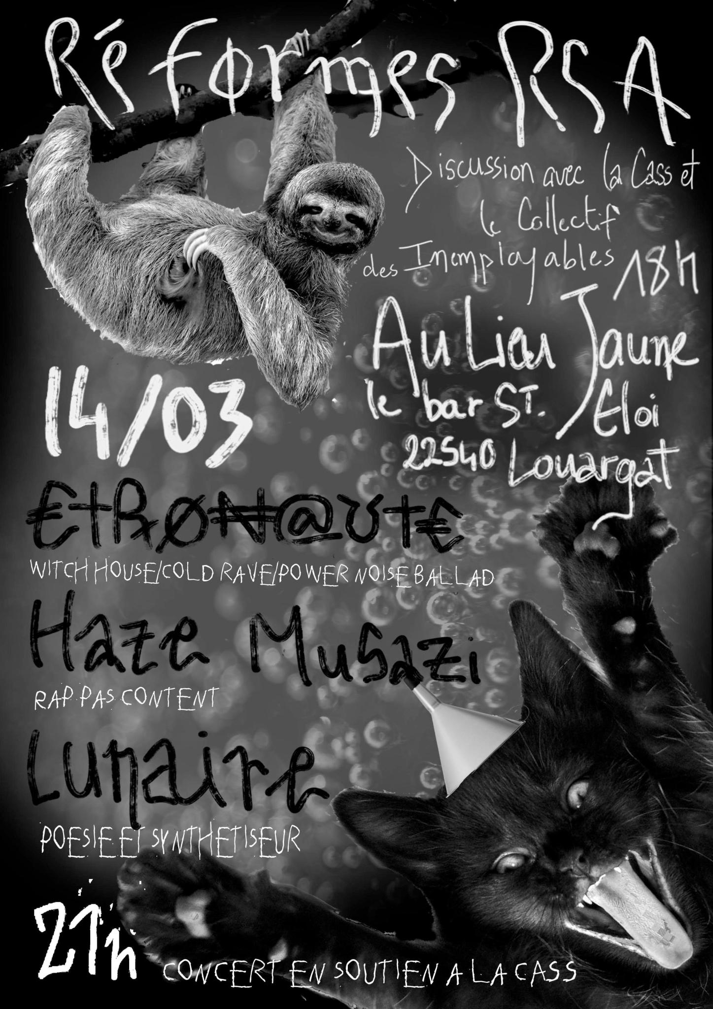 Concerts de soutien à la Cass le 14 mars 2025